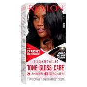 Revlon ColorSilk Tone + Gloss + Care Demi Permanent Hair Color, Dye Kit with Leave-In Scalp and Haircare Serum, 2x Shinier...