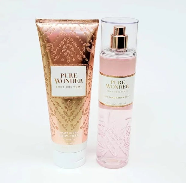 Bath and Body Works Pure Wonder Body Cream Fragrance Mist Set - Product Image