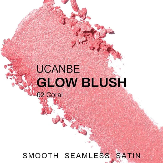 UCANBE Baked Blush for Cheek, Glow Blushing Palette - Seamless Silky Blendable Powder Blush Makeup Palette, Delivering Lon...