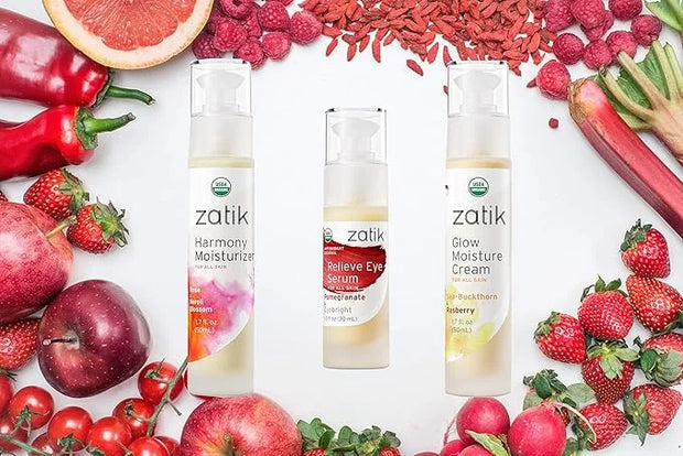 Zatik Naturals - Relieve Eye Serum with Pomegranate and Eyebright Antioxidant, USDA Certified Organic, Rekindle and Elevat...