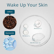 SKINN Caffeine Eye Cream for Dark Circles & Puffiness, 30 Day Eye Boot Camp - Under Eye Serum Brightens, Moisturizes, & Sm...