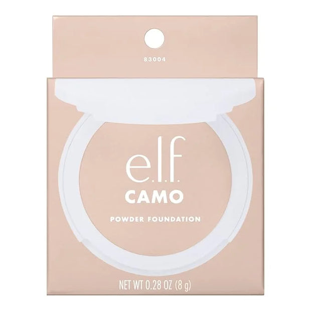 e.l.f. Camo Powder Foundation, Lightweight, Primer-Infused Buildable & Long-Lasting Medium-to-Full Coverage Foundation, Fa...
