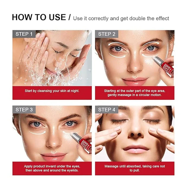 Retinol Eye Stick with Collagen,Hyaluronic Acid for Dark Circle, Wrinkles,Eye Balm Moisturizes Anti Aging,Visible Results ...