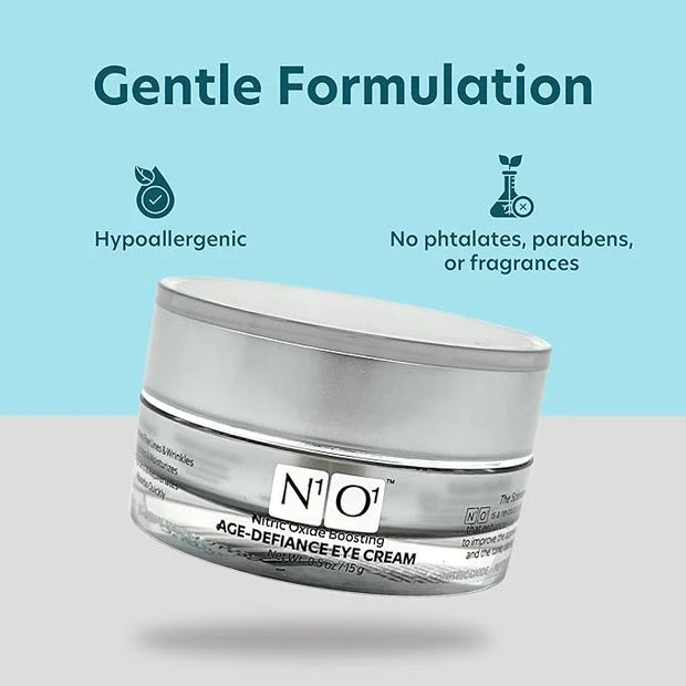 Age-Defiance Eye Cream - Day & Night Moisturizer with Nitric Oxide, Hyaluronic Acid, Complex Peptides, Ceramides - Hydrati...