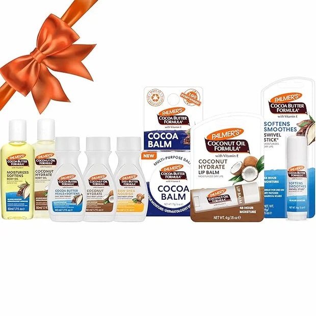 Palmer's Coconut Oil, Shea Butter, Cocoa Butter Formula Mini Easter Basket Stuffers (8 Piece bundle) - Moisturizing Body O...
