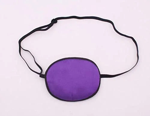 Adults Eye Patch Silk Single Eye Mask Amblyopia Corrected Visual Acuity Recovery Eye Patch Patch for Lazy Eye (Purple) - P...