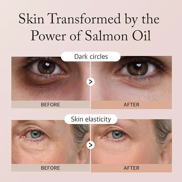 Salmon Oil Nutrition Eye Cream 1.18 fl oz – Korean Skin Care for Deep Hydration & Firming, Helps with Wrinkles, Puffiness,...