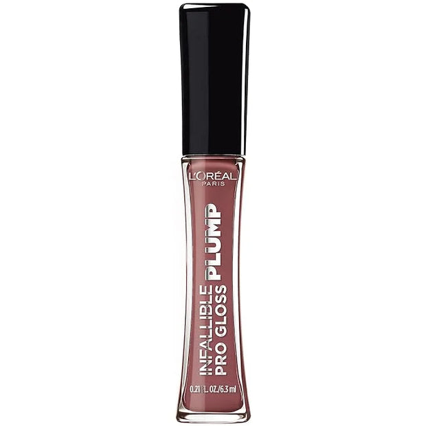 L'Oreal Paris Infallible Pro Gloss Plump Lip Gloss with Hyaluronic Acid, Long Lasting Plumping Shine, Lips Look Instantly ...