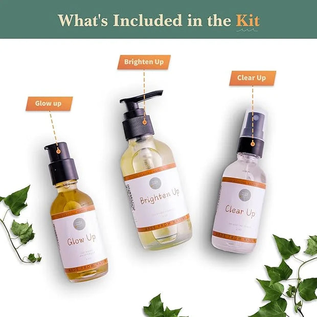 Healing Happy Method - Teen Skin Care Set with Cleanser, Toner, and Moisturizer | Hydrates, Controls Oil, Fights Breakouts...