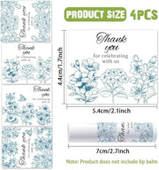 OLYCRAFT 100Pcs Self-Adhesive Lip Balm Tag Wrapping