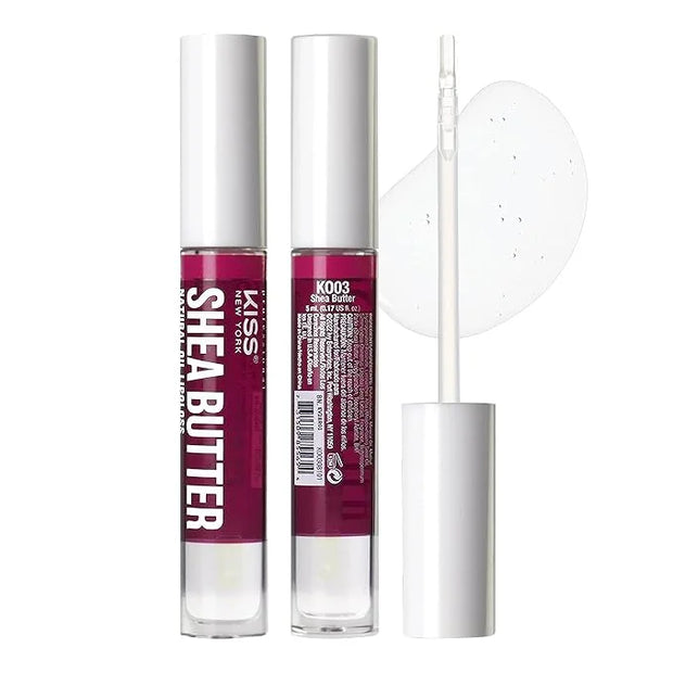 3 PACK Lip Oil Gloss, Hydrating Non-Sticky Lip Oil, 100% Natural Oil Clear Lip Gloss, Lightweight Lip Moisturizer (Rosegol...