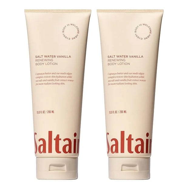 Saltair Body Lotion - 2 Pack Moisturizing Lotion For Dry Skin. Salt Water Vanilla Scented Hydrating Body Cream with Nouris...