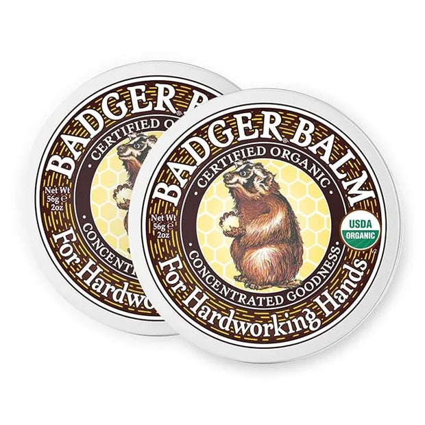 Badger Healing Balm, Hard Working Hands Cream, Organic Hand Cream for Dry Cracked Hands, Long Lasting Hand Moisturizer/Dry...