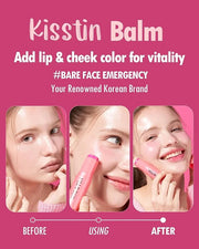 KAHI Kisstin Balm - Skin-Refining Face Moisturizer & Makeup Stick | Nourishing Beauty Moisturizer Stick | Makeup-enhancing...