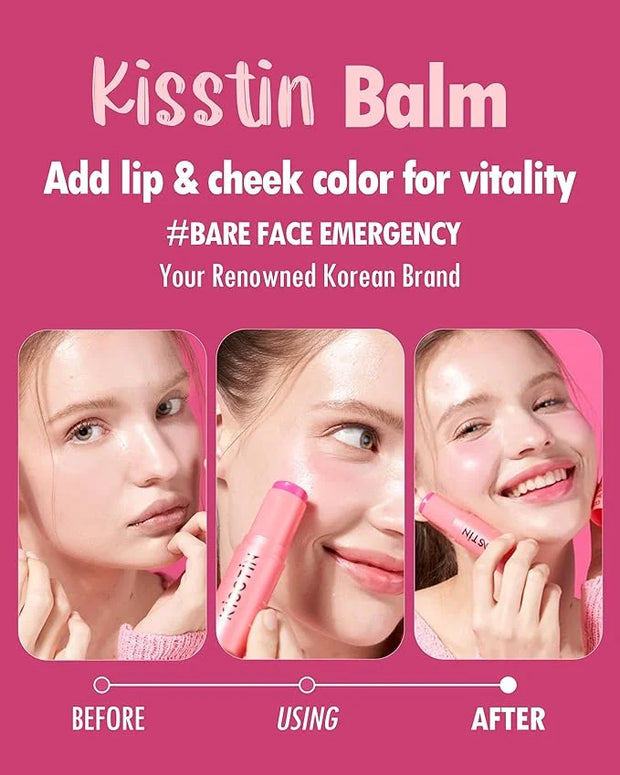 KAHI Kisstin Balm - Skin-Refining Face Moisturizer & Makeup Stick | Nourishing Beauty Moisturizer Stick | Makeup-enhancing...
