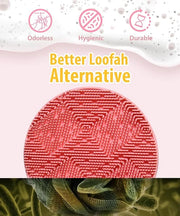 Silicone body scrubber - loop